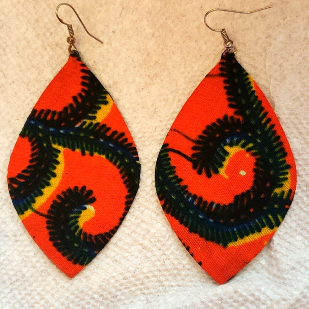 Akara Fabric Earrings NWT